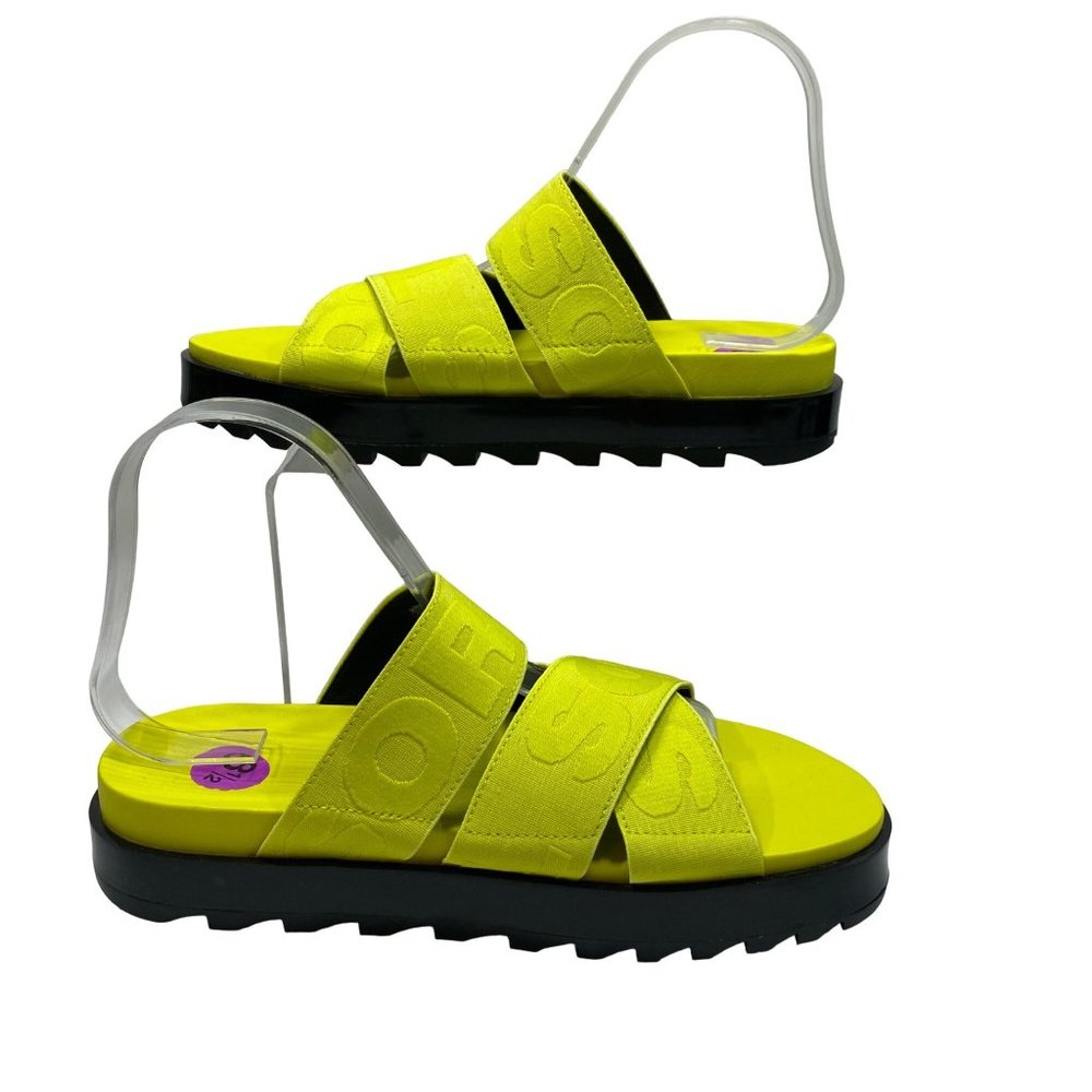 Sorel Lime Green ROAMING Branded FlatForm / Platform Sandals 8.5 - Picture 4 of 12